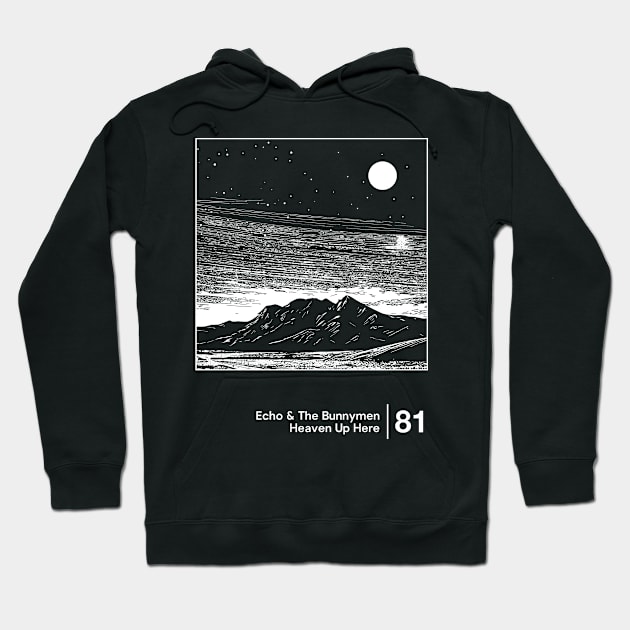 Echo & The Bunnymen - Minimalist Style Graphic Artwork Hoodie by saudade